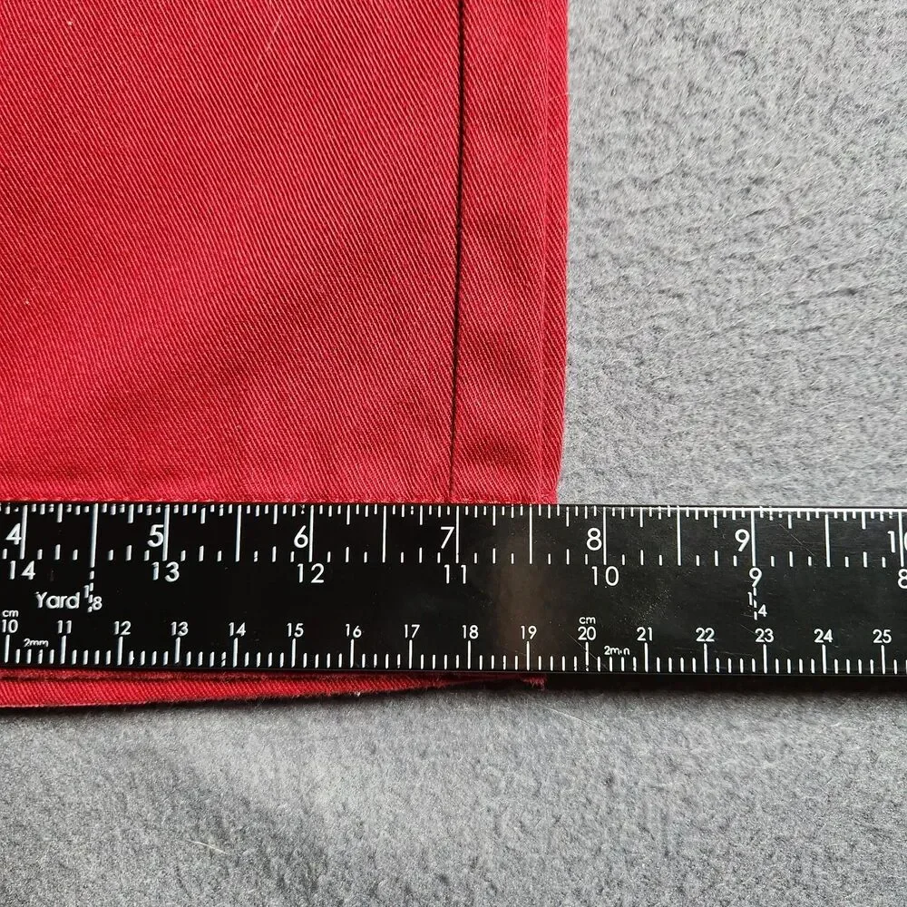 J. Crew Chino Pants Men 32X30 Red The Sutton Straight Leg